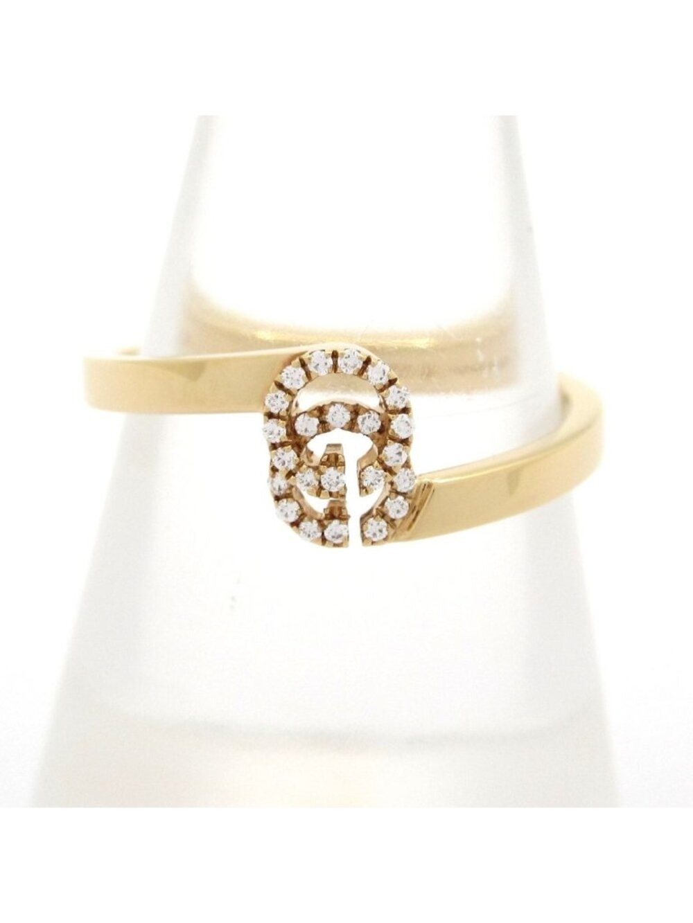 Gucci Ring GG Running 18k Yellow Gold Diamond
